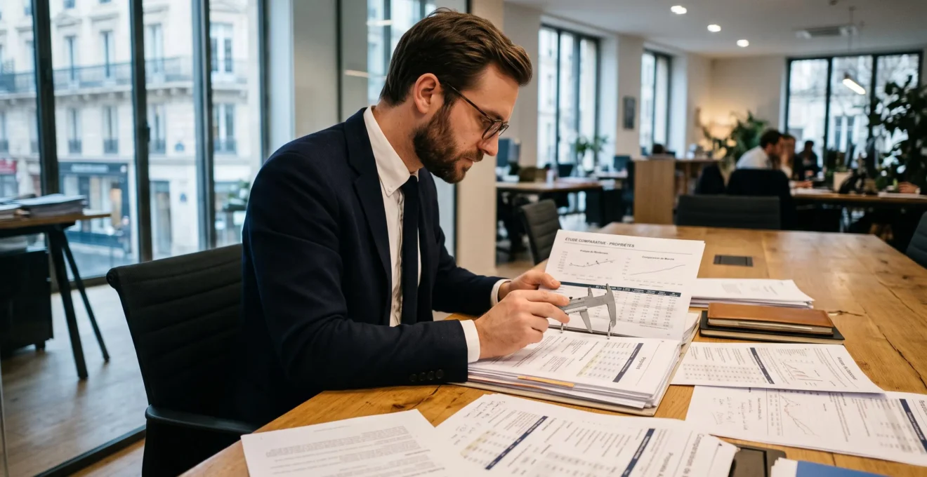Analyse de données et de comparatifs pour choisir la méthode d'estimation immobilière.