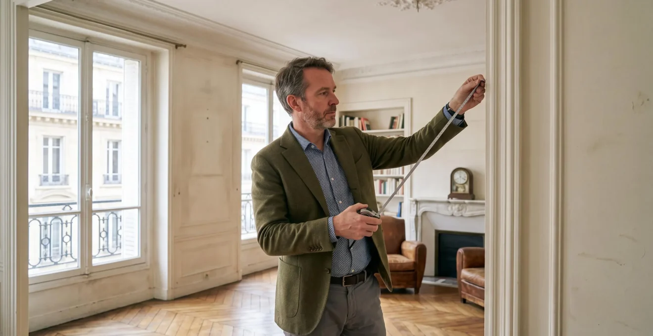 Expert en immobilier évaluant une propriété parisienne pour une estimation précise.